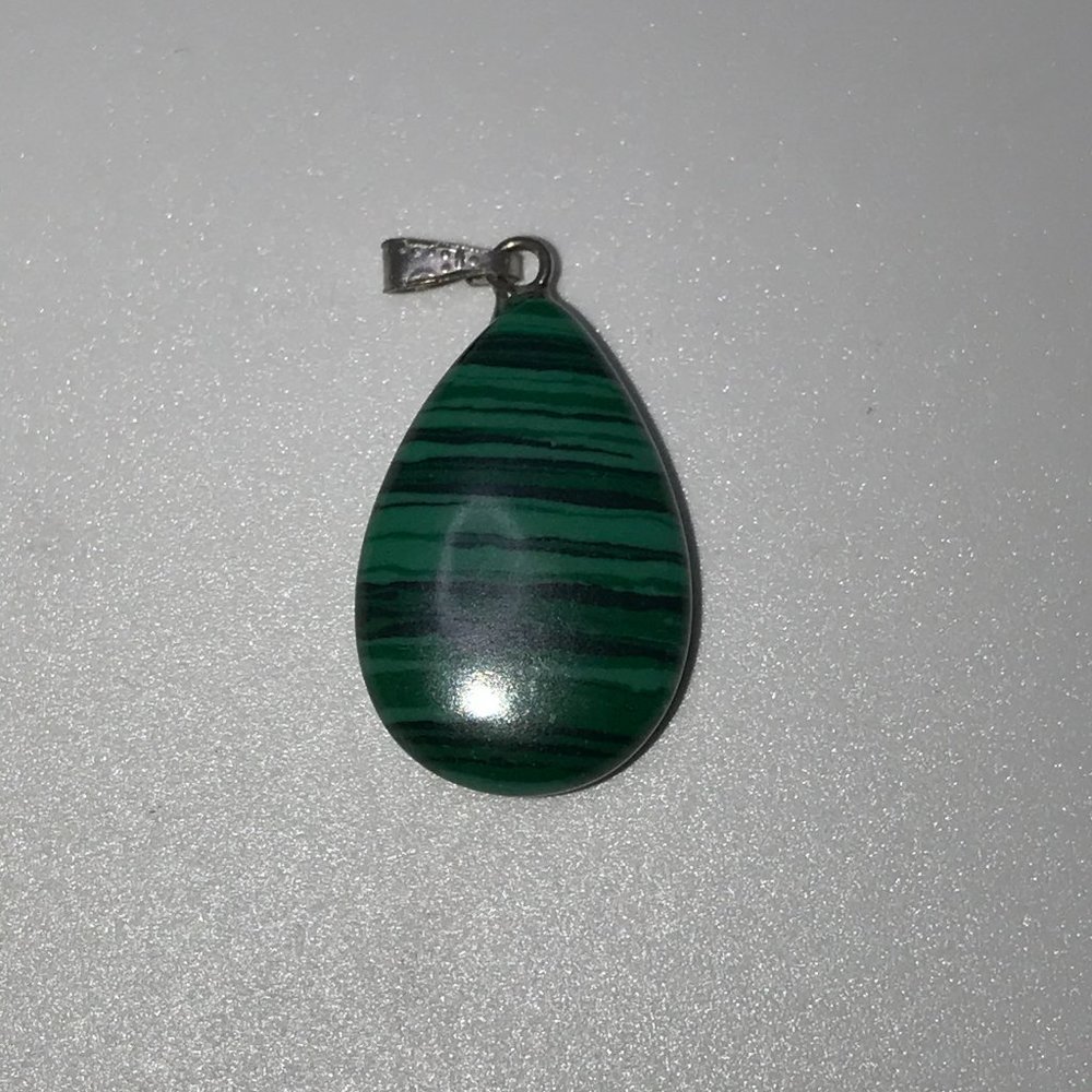 Teardrop Malachite Pendant